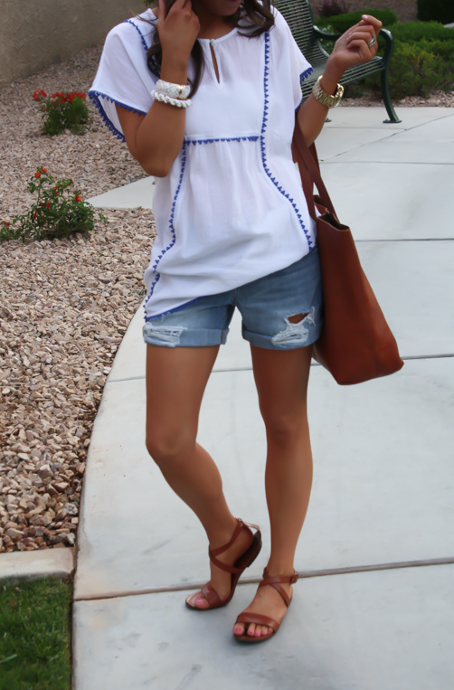 Pom Pom Tunic, Beach Cover Up, Boyfriend Shorts, J.Crew, Gap, Madewell, Spring Style, Summer Style 9