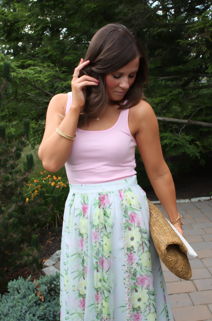 Floral Maxi, Straw Clutch, French Connection, Michael Kors 12