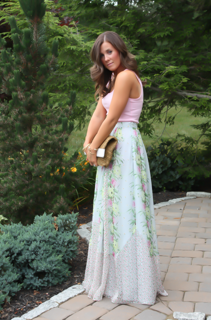 Floral Maxi, Straw Clutch, French Connection, Michael Kors 2