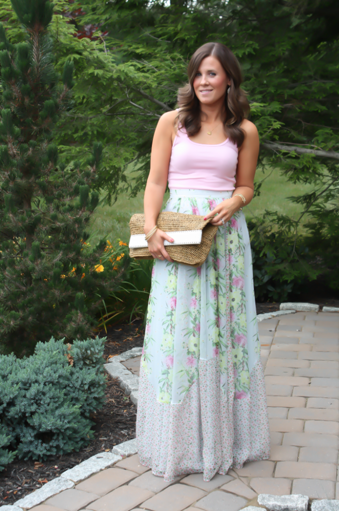 Floral Maxi, Straw Clutch, French Connection, Michael Kors 4