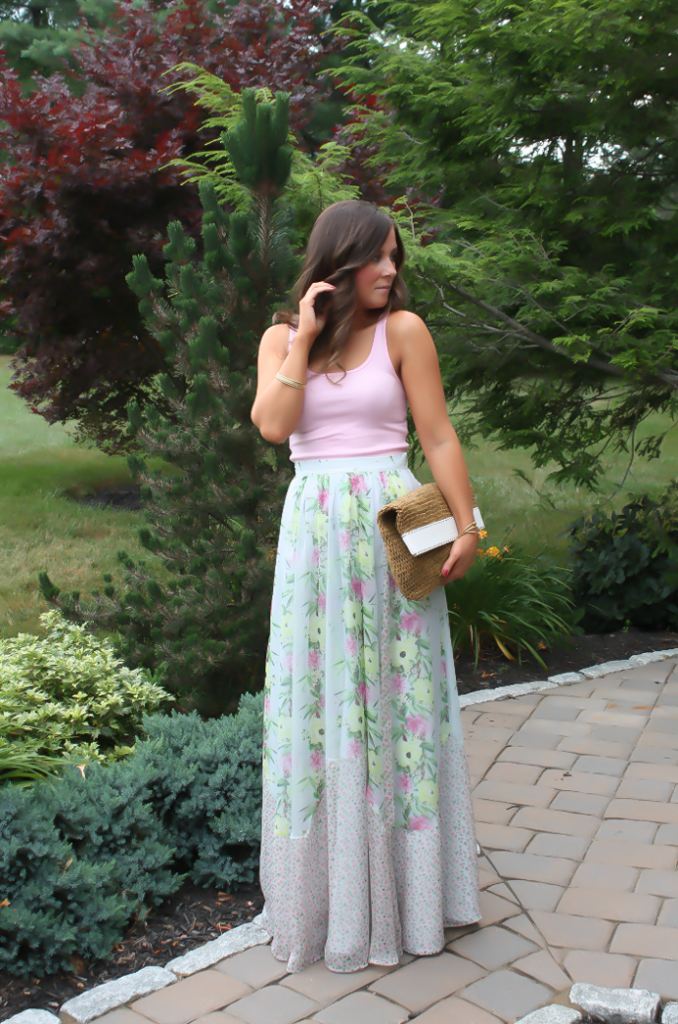 Floral Maxi, Straw Clutch, French Connection, Michael Kors 7