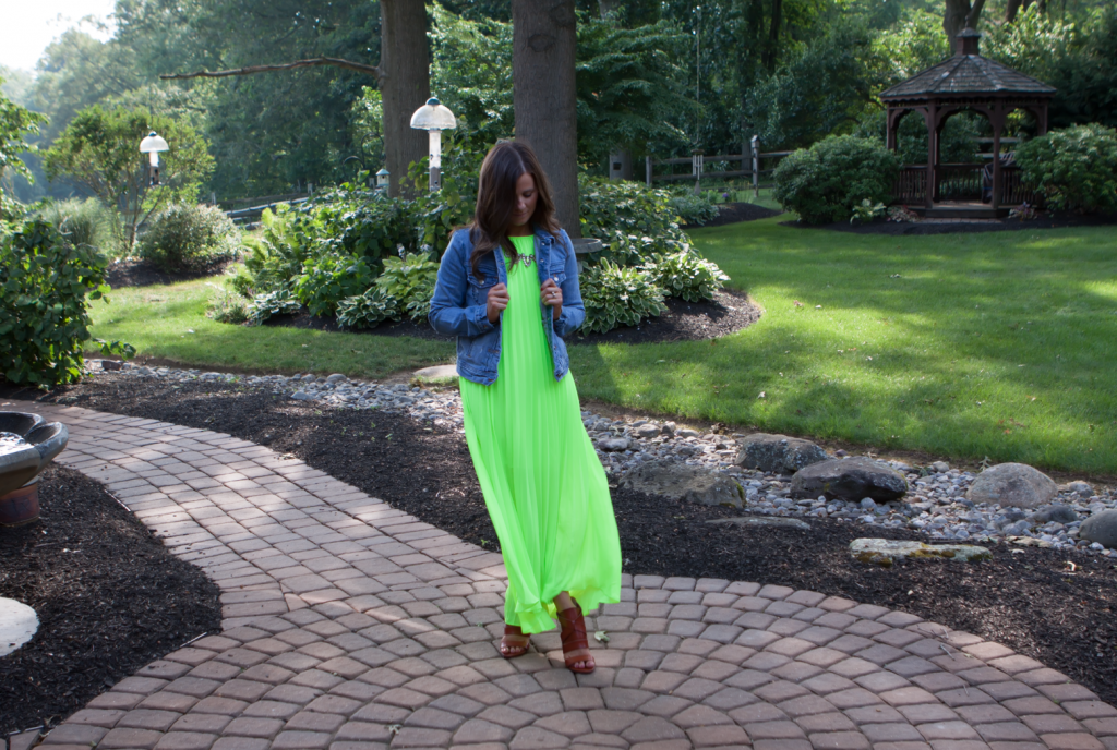 Green pleated casual 7