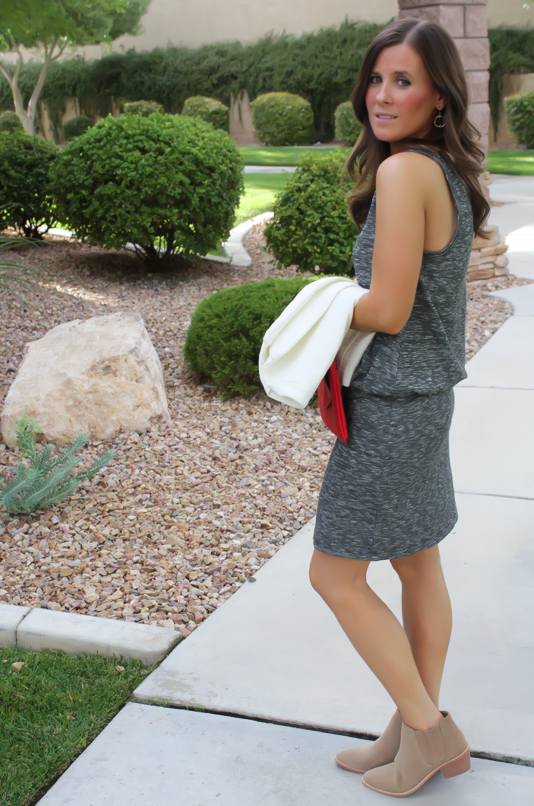 tan dress booties