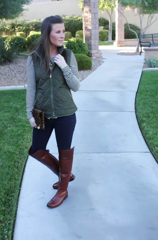 ... Over the Knee Boots, Leopard Fold Over Clutch, Old Navy, Banana