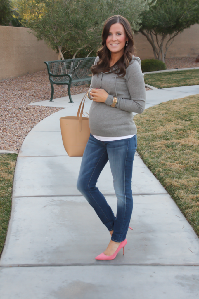 grey heels outfit