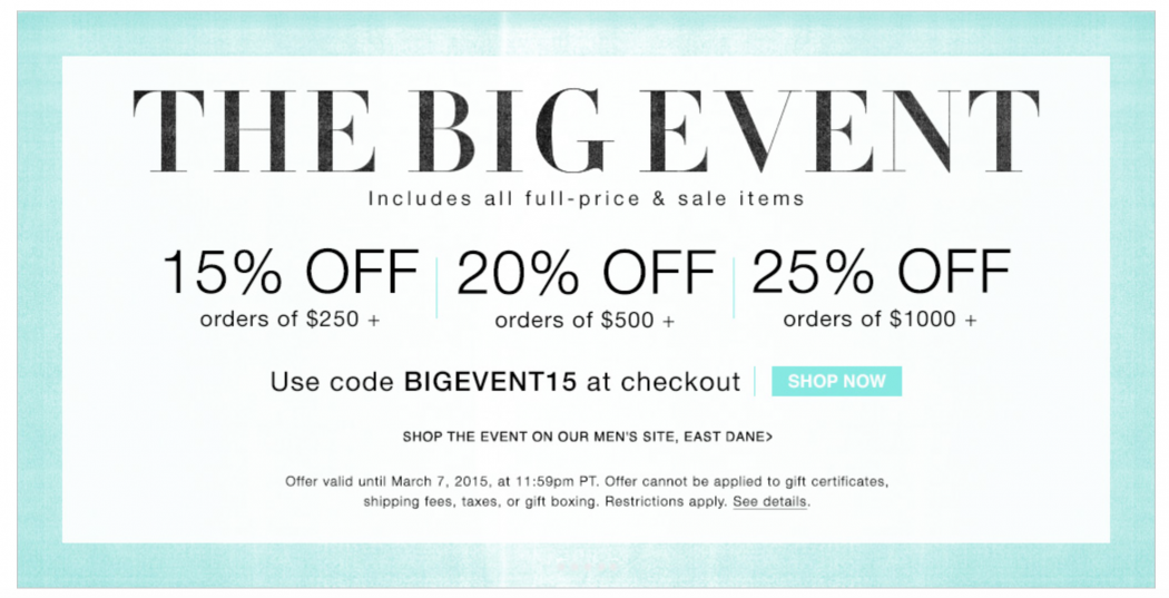 Shopbop Sale Promo