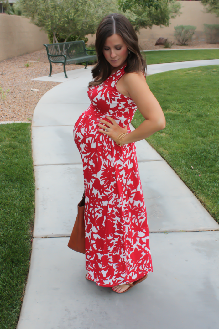 Milly for Kohls Red Print Maxi Dress 3