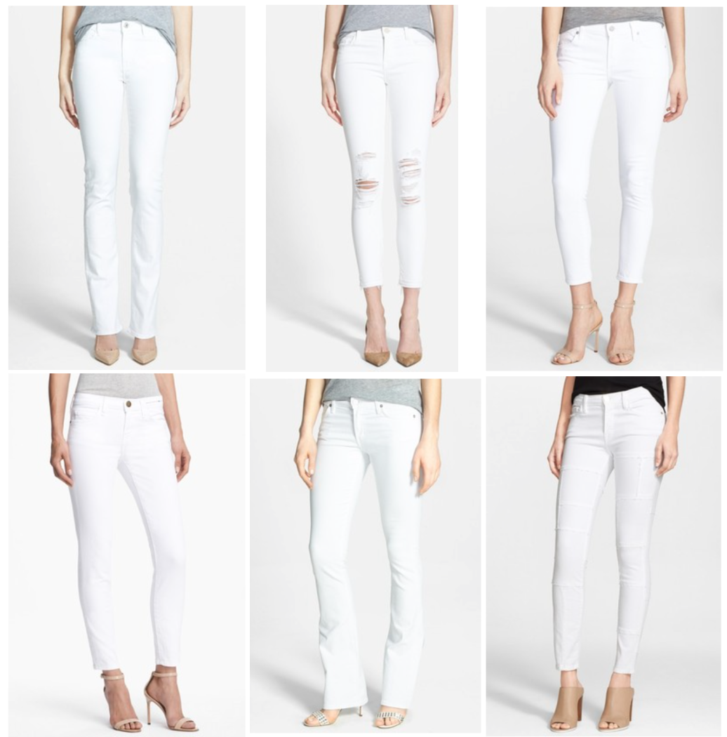 Nordstrom Summer White Jeans