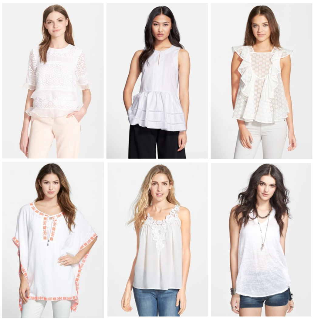 Nordstrom Summer White Tops