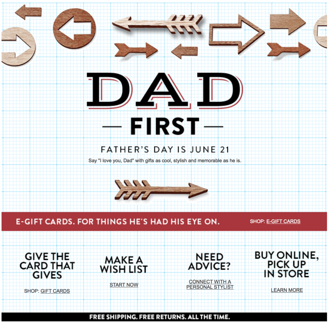 Happy Father’s Day with Gift Ideas from Nordstrom