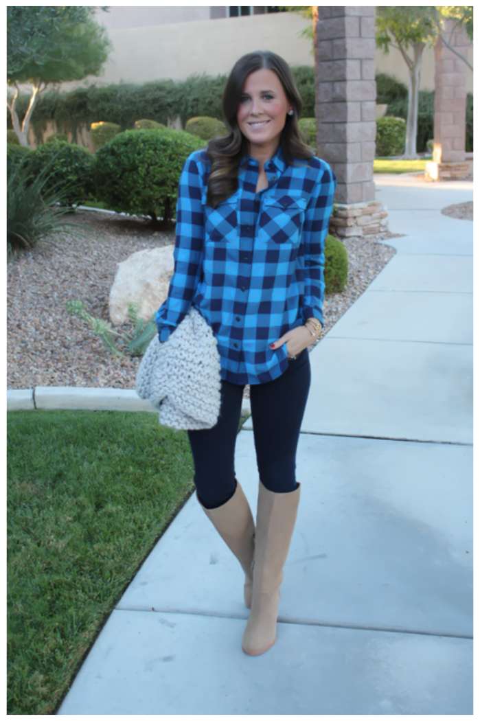 Blue Plaid Shirt