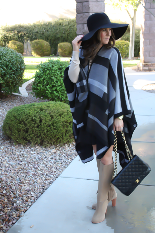 A Blanket Cape + Floppy Hat