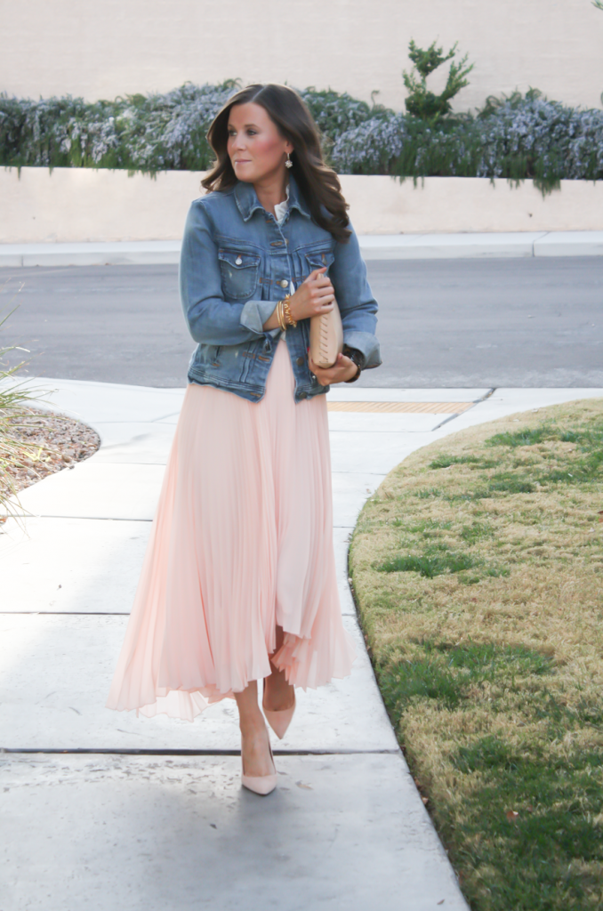 Pink Pleated Skirt + (HUGE!) White Plum Giveaway